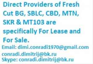 We offer fresh cut bank instruments for lease and sales